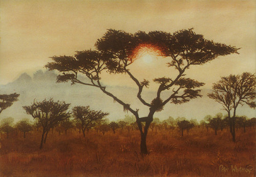 African Dream — Watercolor Painting by Peter Whiterose ©